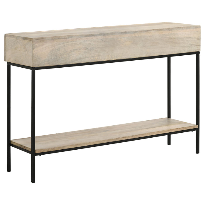 Rubeus 2-drawer Wood Entryway Console Table White Washed