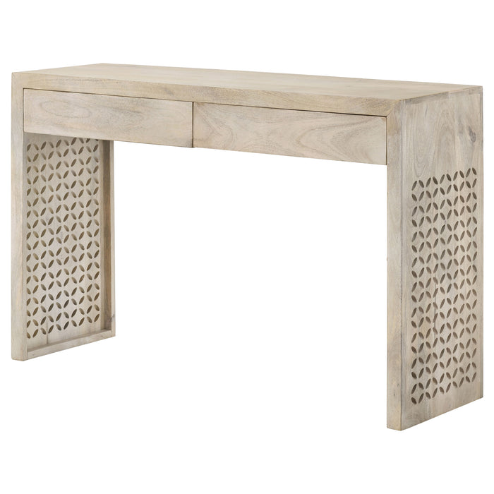 Rickman 2-drawer Wood Entryway Console Table White Washed